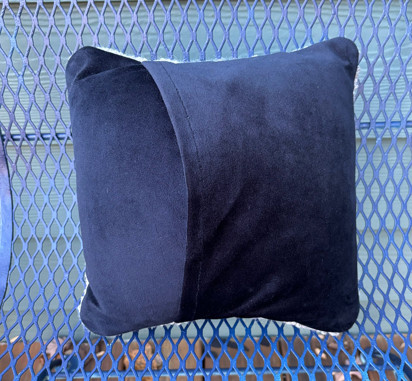Tufted Orange Flower Pillow