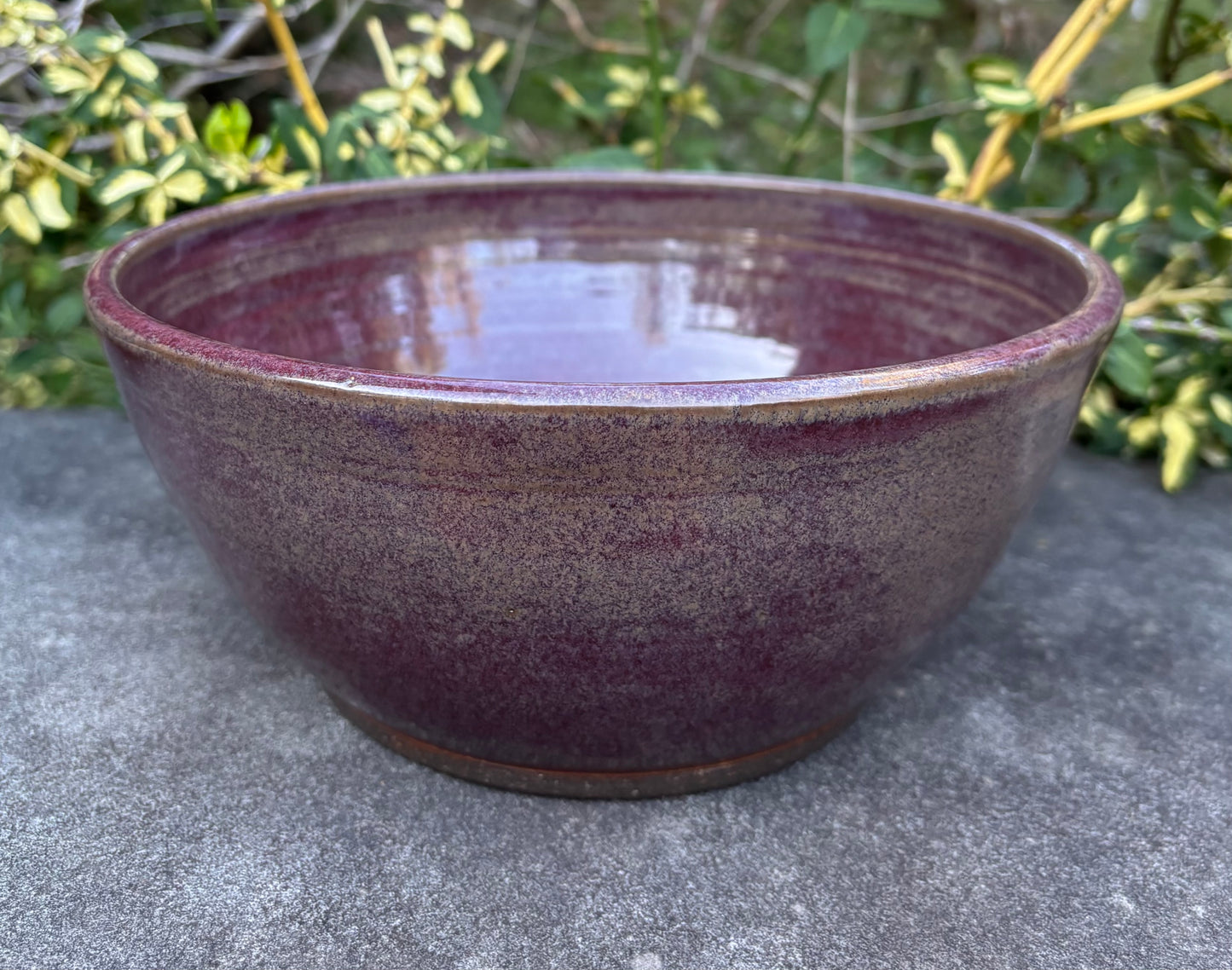 Large Red and Brown Bowl