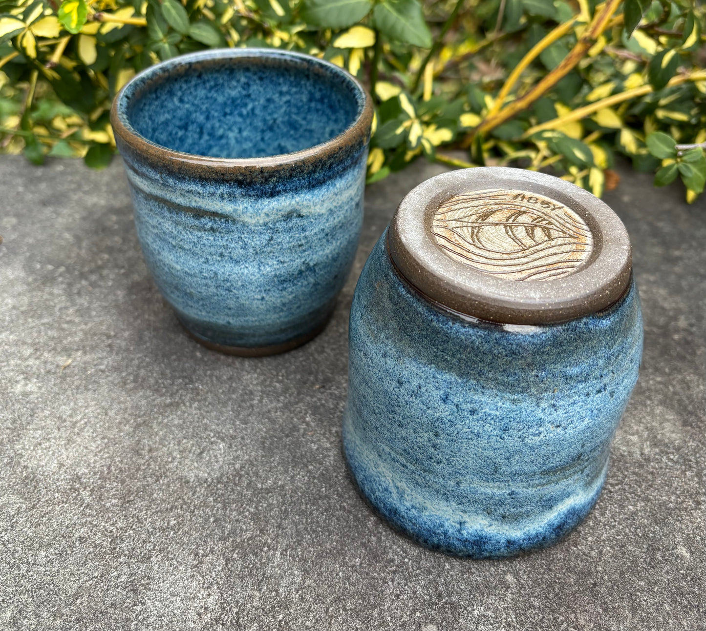 Light Blue Handleless Mug 10oz