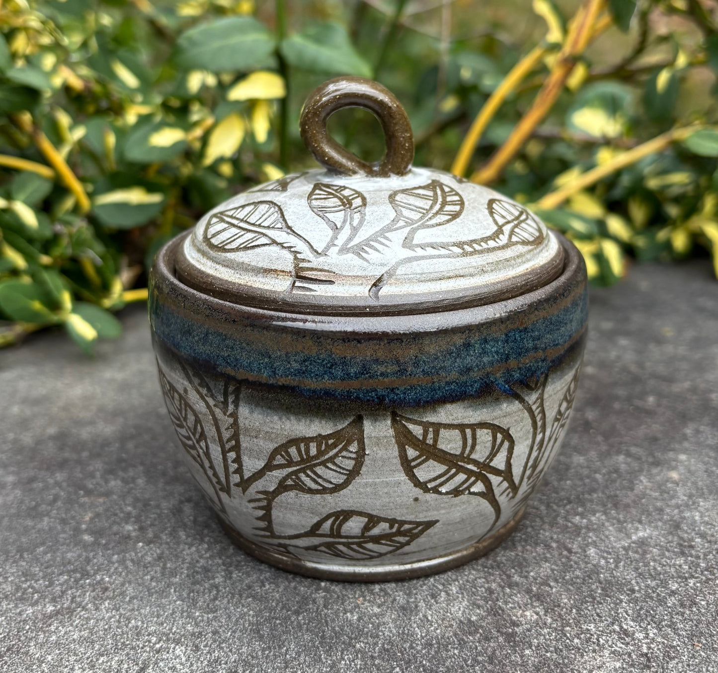Carved Tree Jar