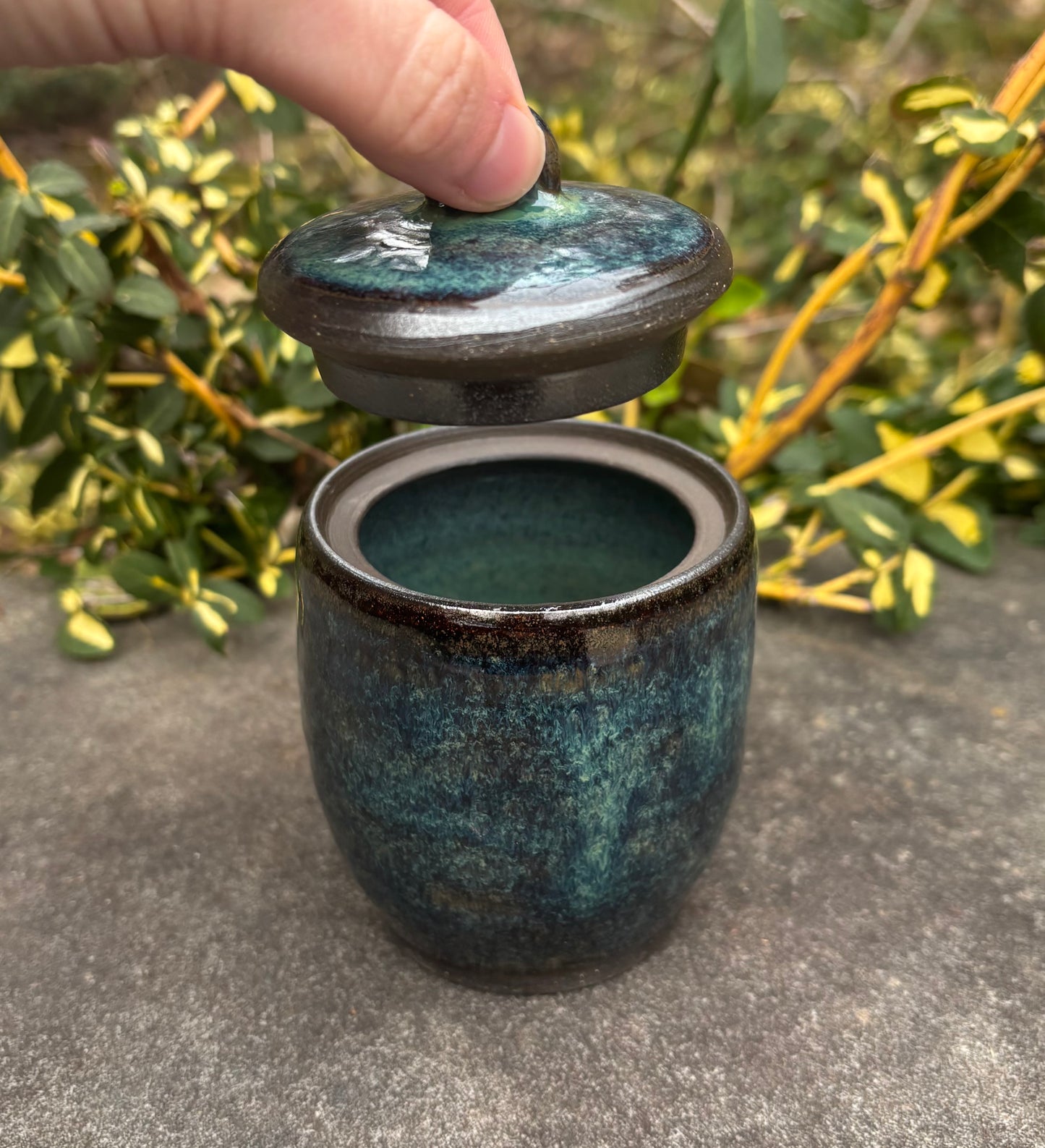 Dark Green Jar