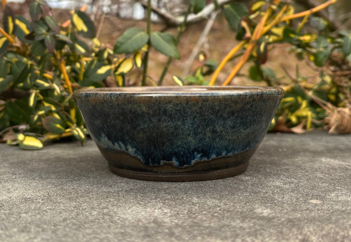 Small Turquoise and Brown Bowl