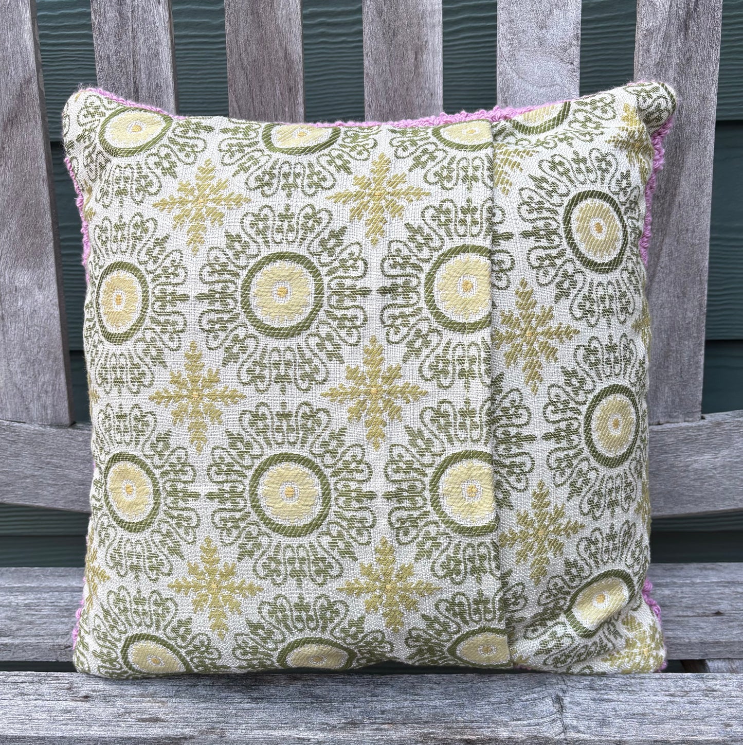 Tufted Purple Luna Moth Pillow