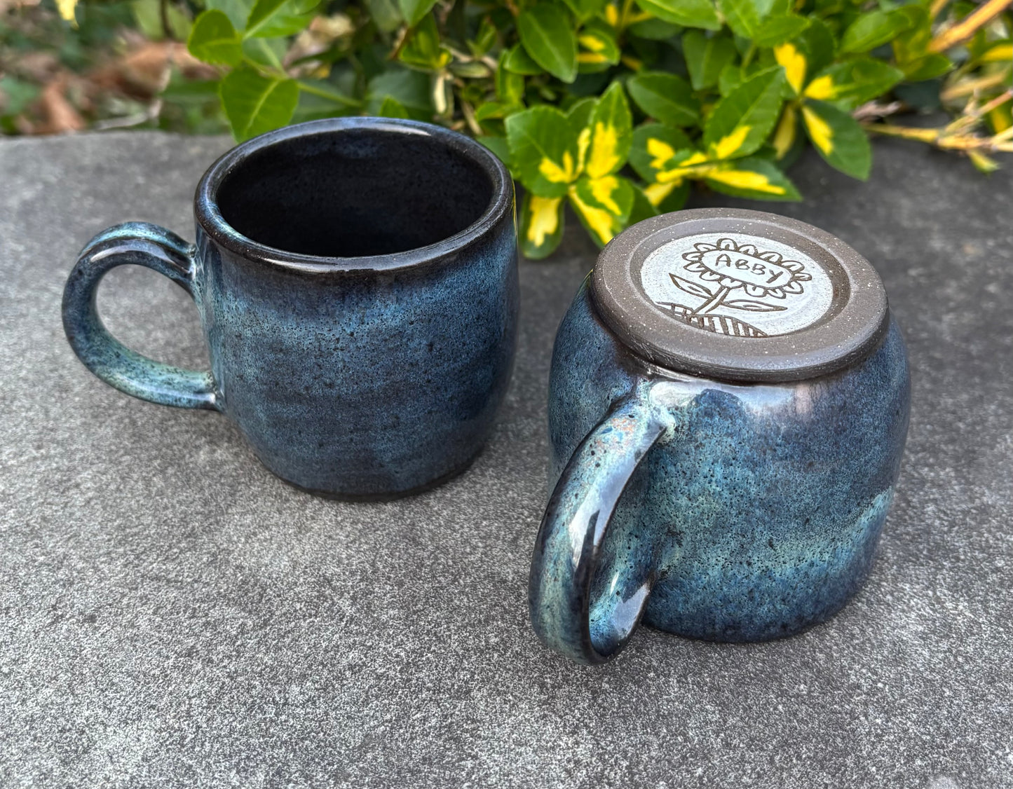 Small Gray Blue Mug 5oz