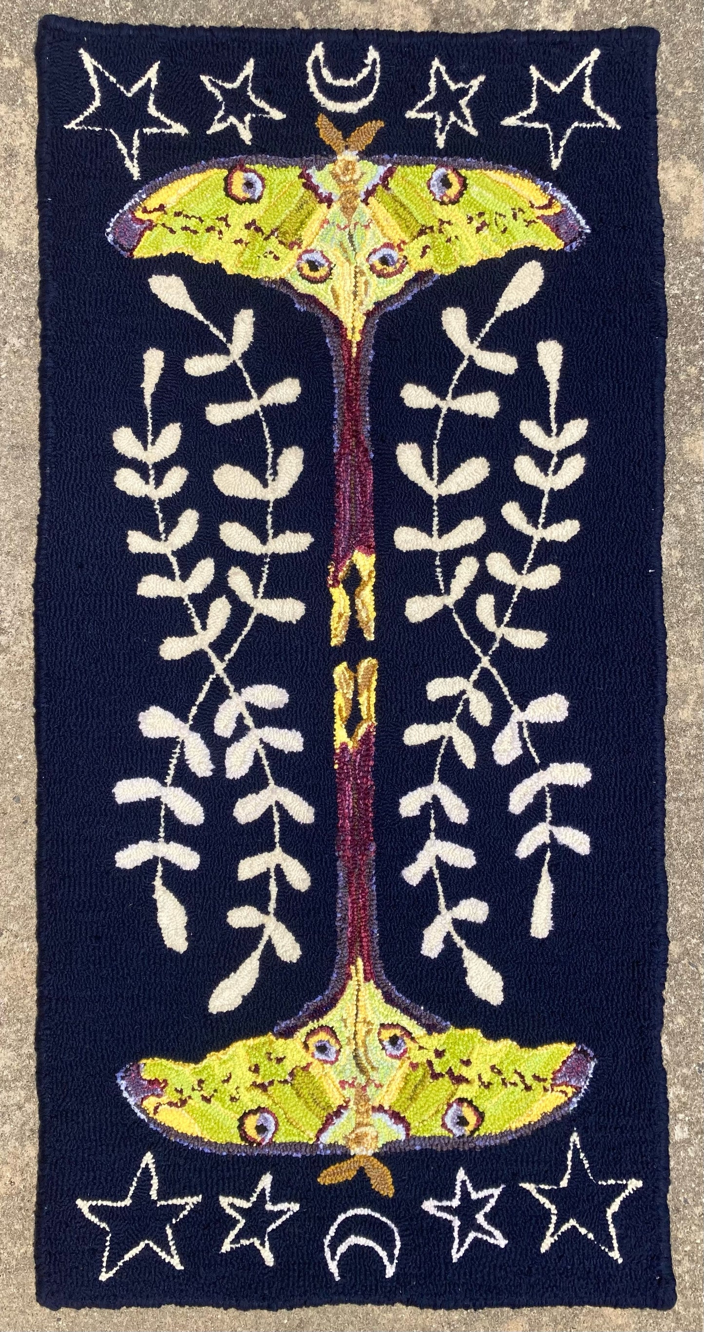 Double Comet Moth Rug