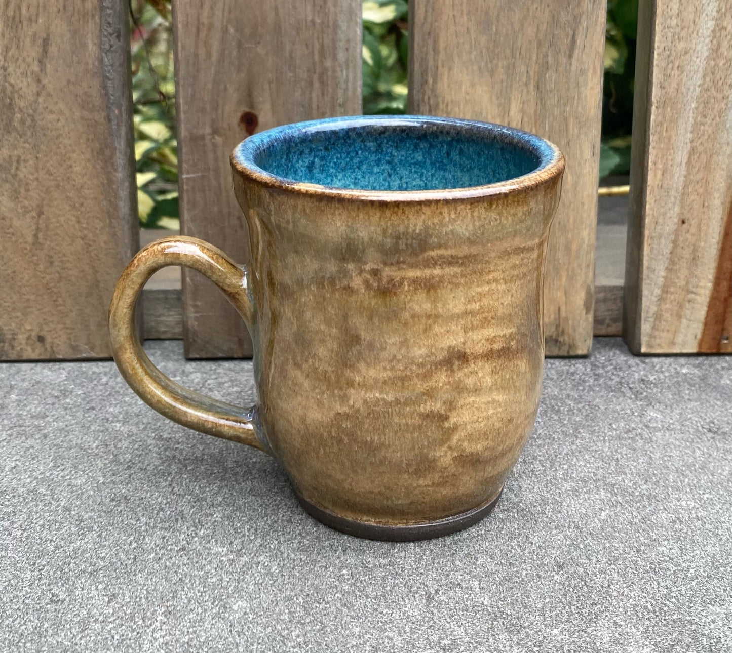 Small Beige Yellow Mug 4oz
