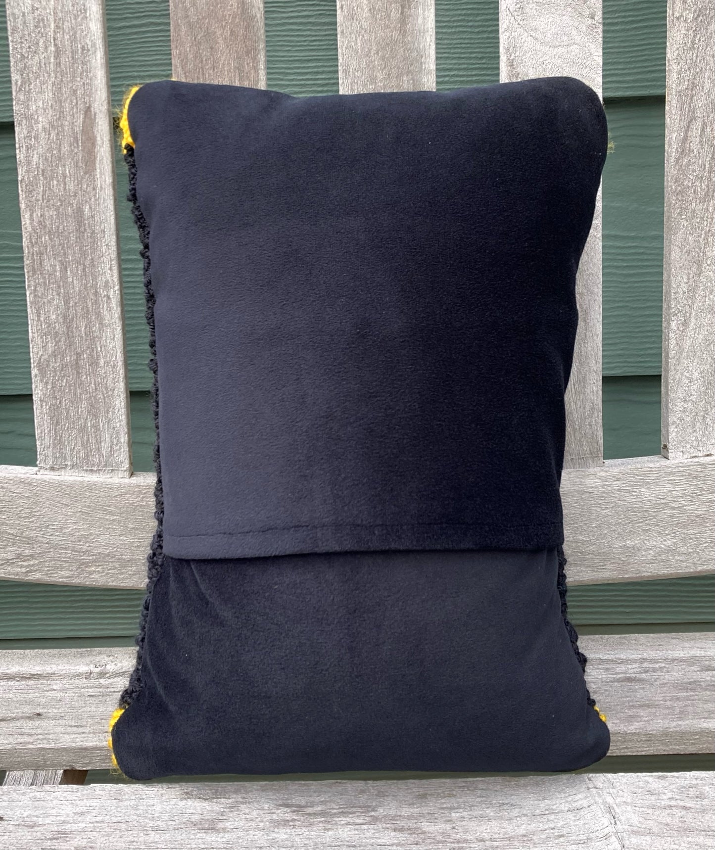 Tufted Yellow Flower Pillow