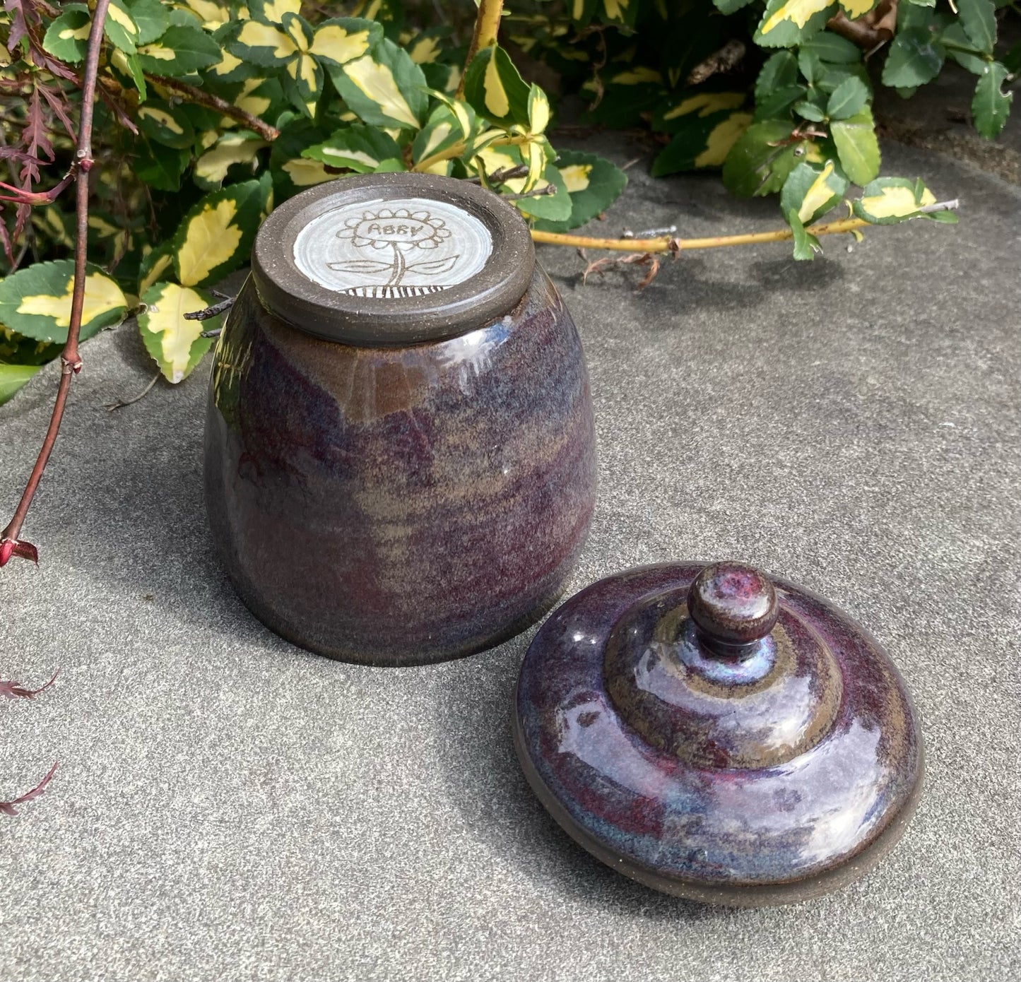 Purple Maroon Jar