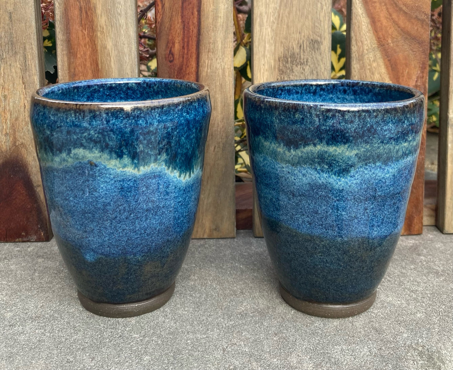 Bright Blue Handleless Cup 12oz
