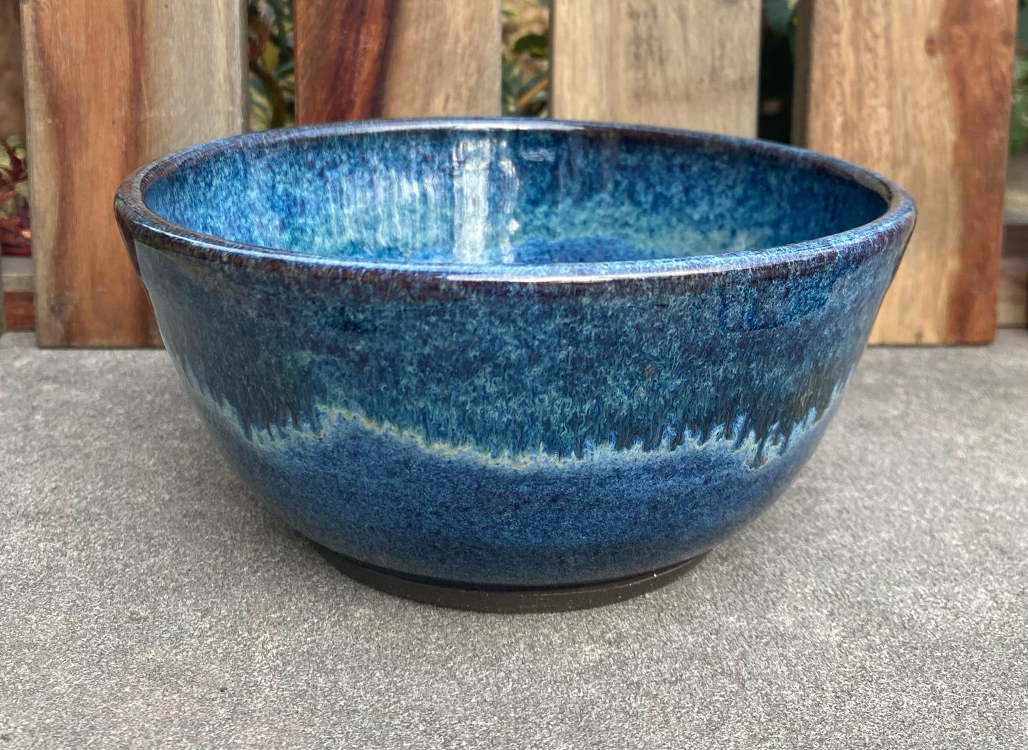 Medium Small Bright Blue Bowl