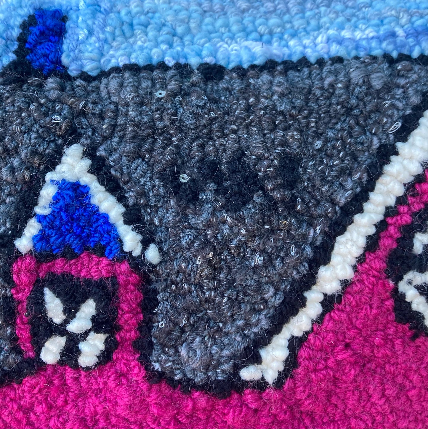 Tufted Magenta House Pillow