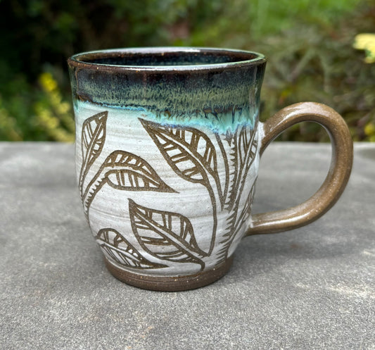 Small Carved Tree Mug 6oz