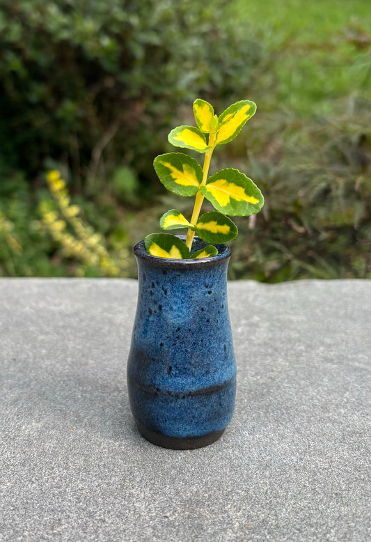 Tiny Blue Bud Vase