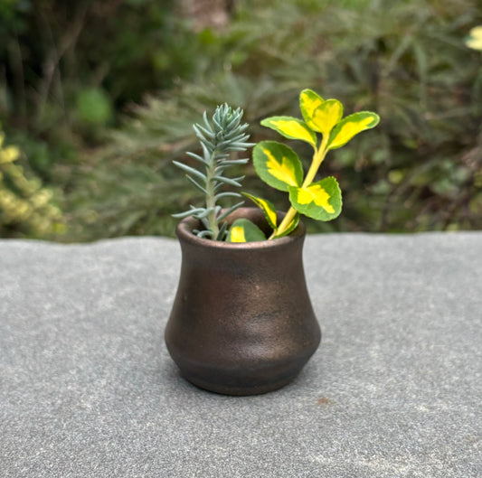 Tiny Gold Bud Vase