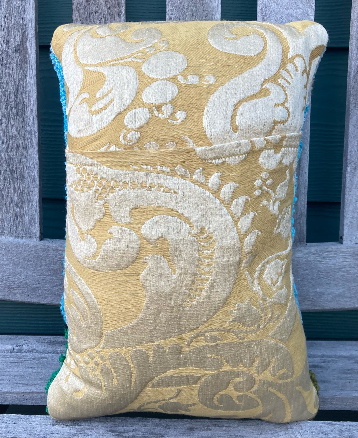 Tufted Yellow House Pillow