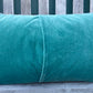 Tufted Emerald Peacock Butterfly Pillow