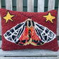 Tufted Tiger Moth with Stars Pillow