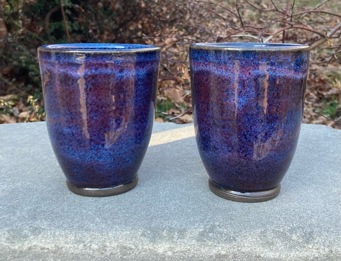Purple and Blue Handleless Cup 12oz
