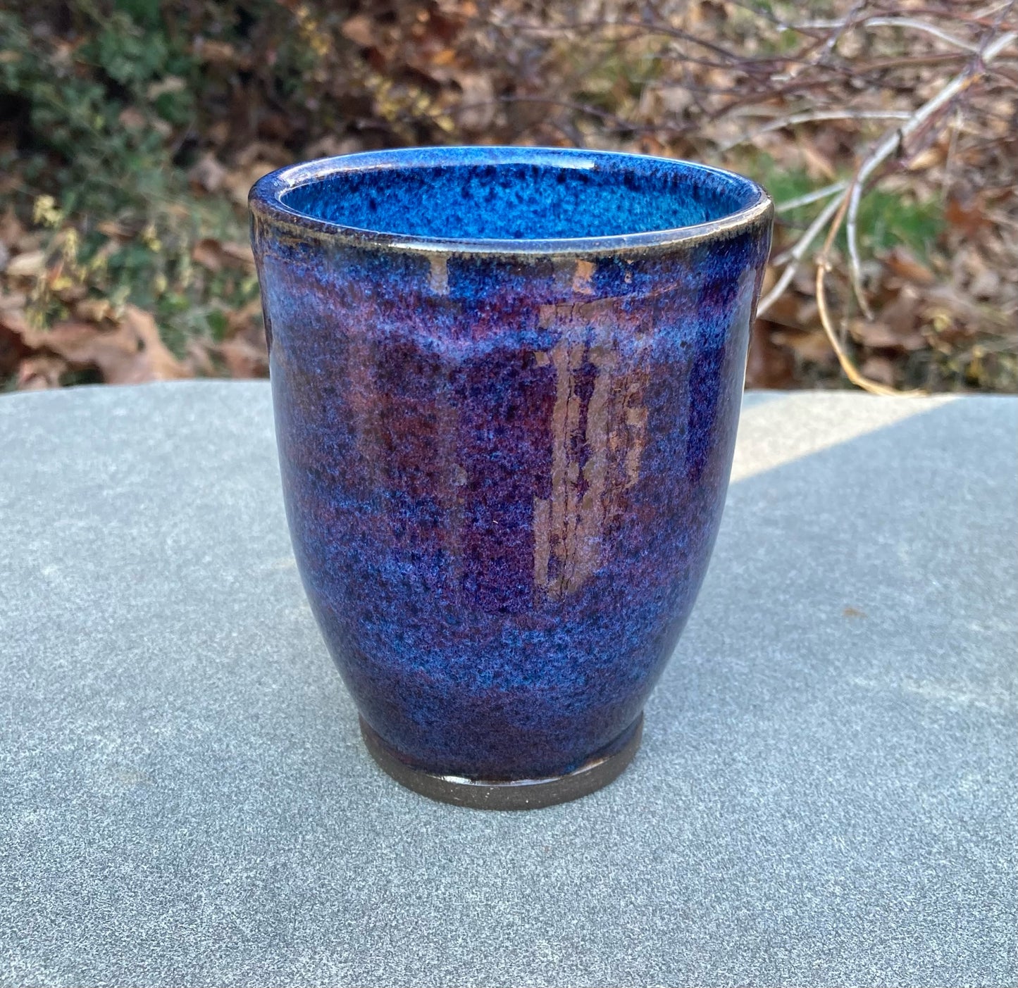 Purple and Blue Handleless Cup 12oz