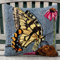 Tufted Eastern Tiger Swallowtail Butterfly Pillow