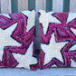 Tufted Pink Star Pillow