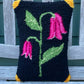 Tufted Pink Flower Pillow