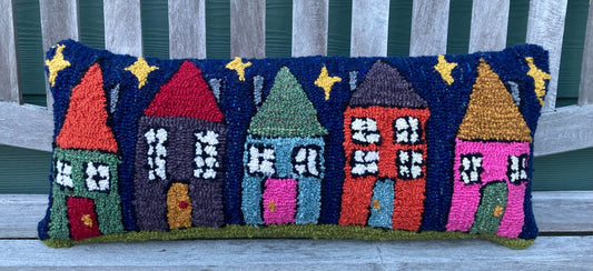 Tufted 5 Houses Pillow