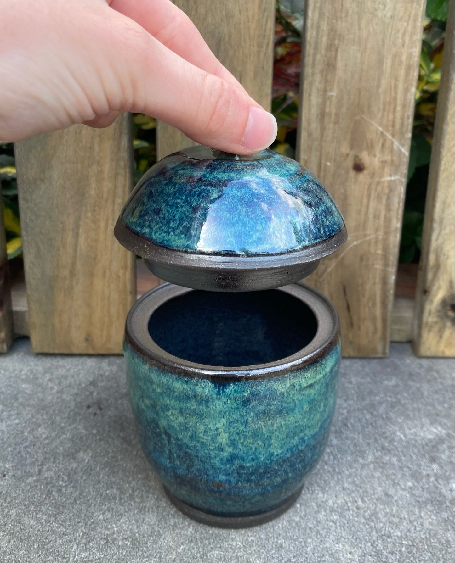 Blue Green Jar