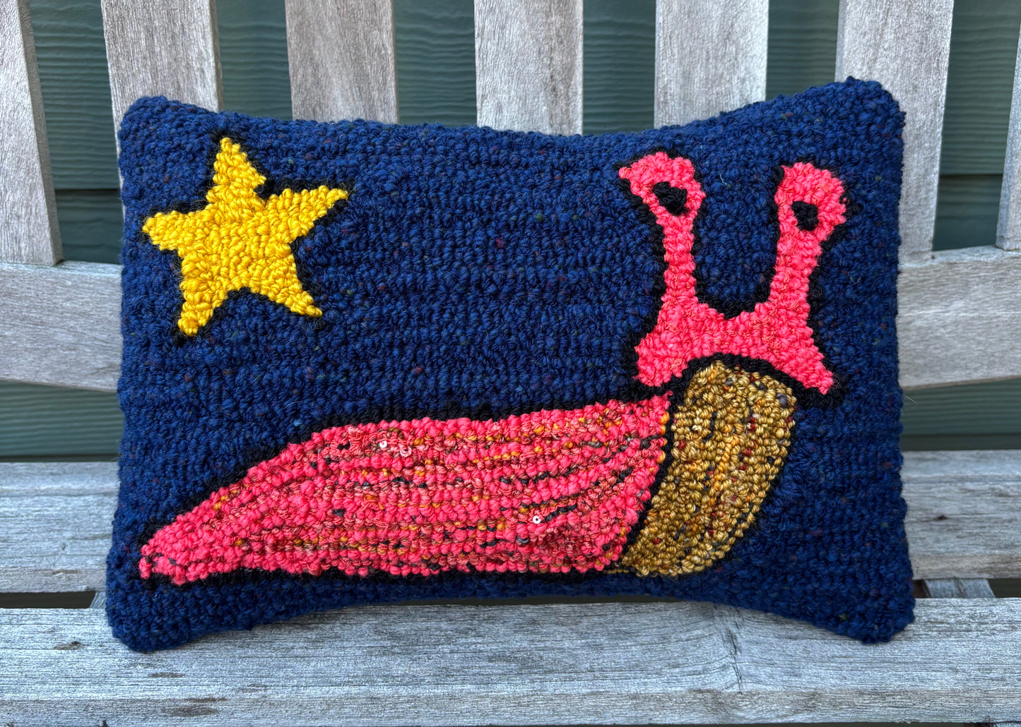 Tufted Pink Slug Pillow