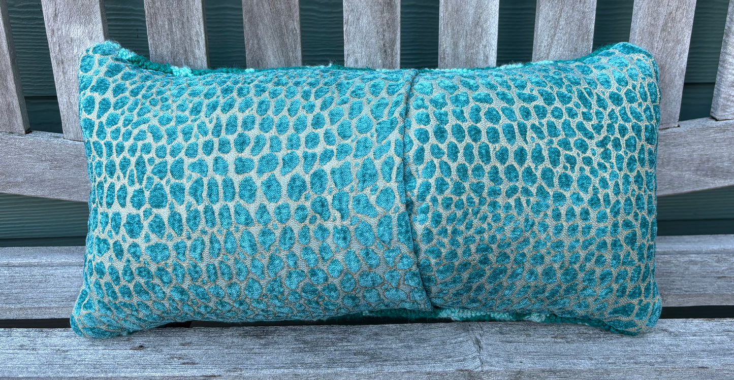 Tufted Teal Click Beetle Pillow