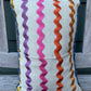 Tufted Orange House Pillow