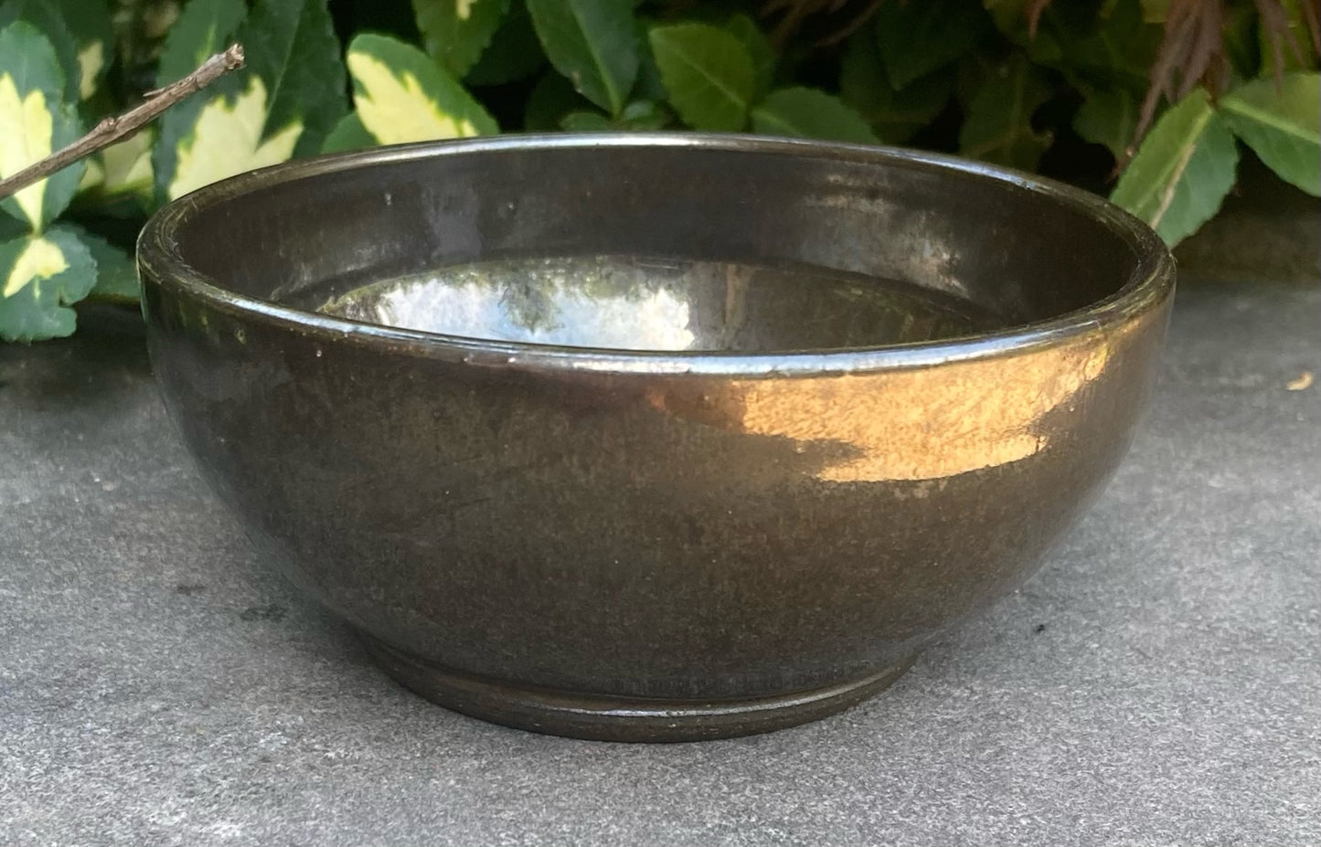 Small Green Metallic Bowl