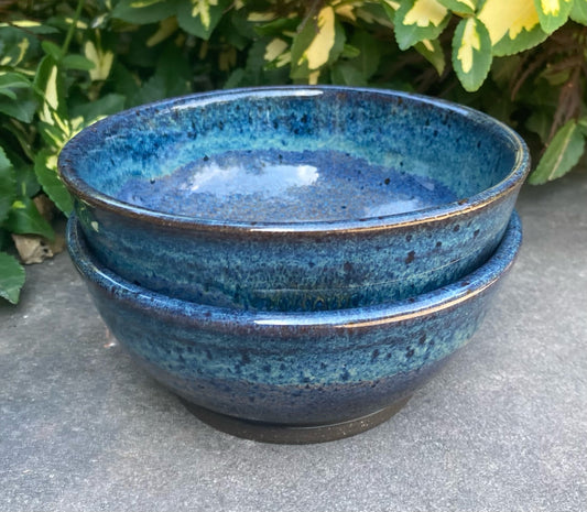 Small Blue Speckle Bowl