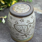 Handleless Green Carved Moth Cup 12oz