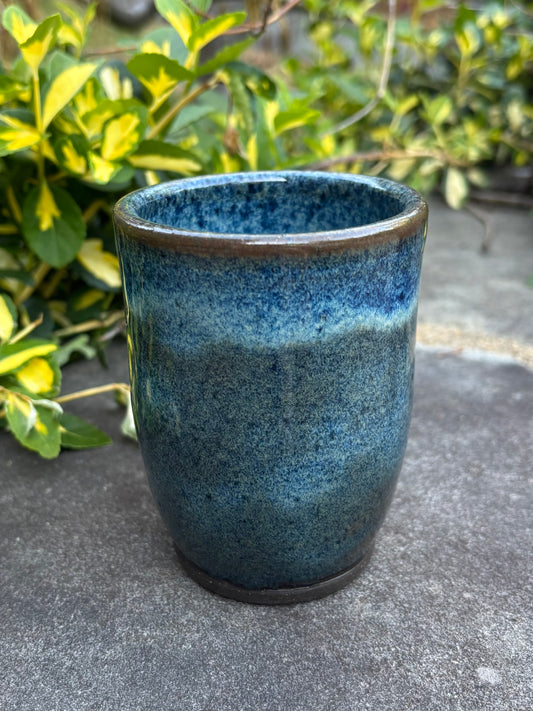Handleless Blue Cup 12oz