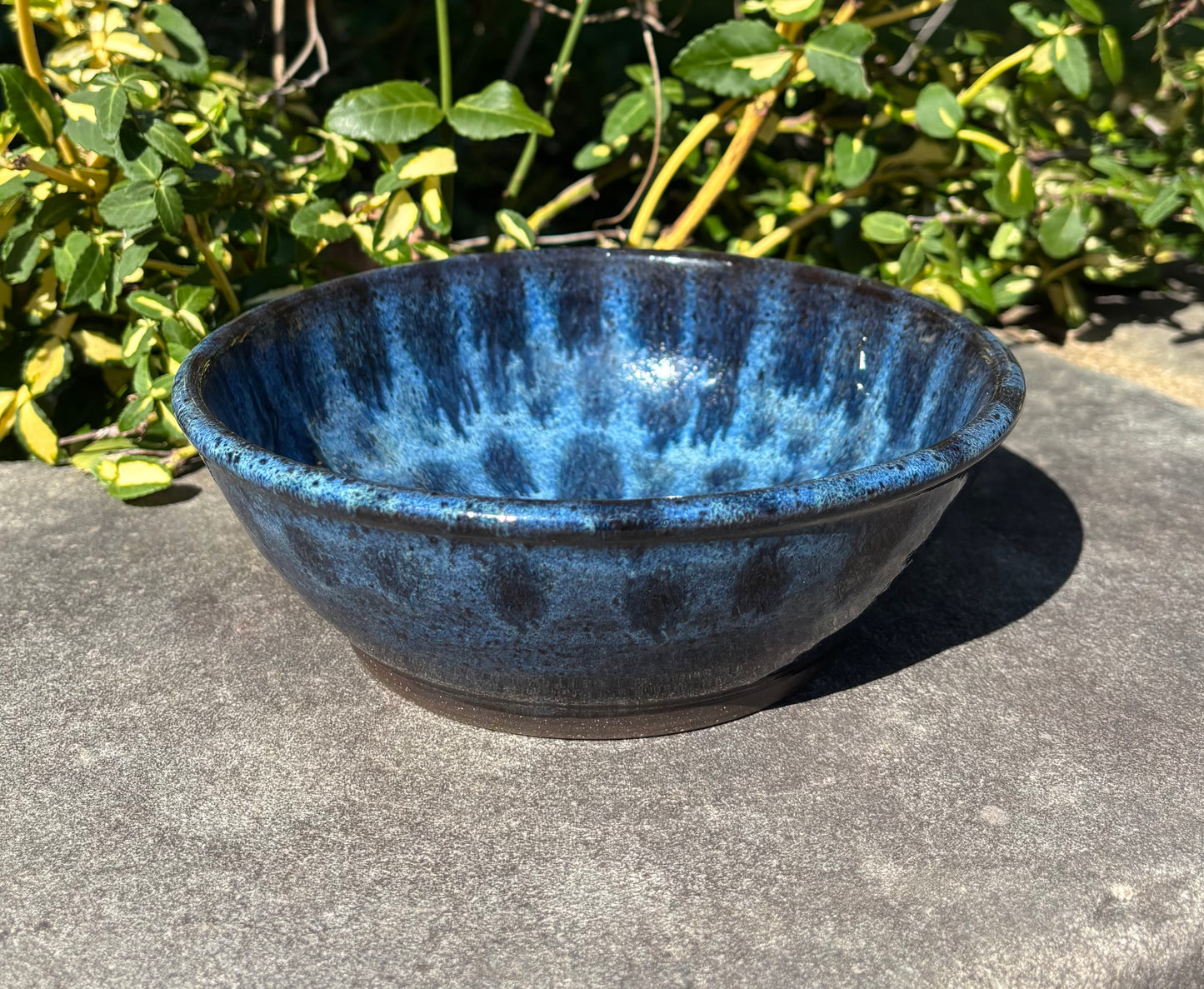 Medium Speckled Blue Bowl