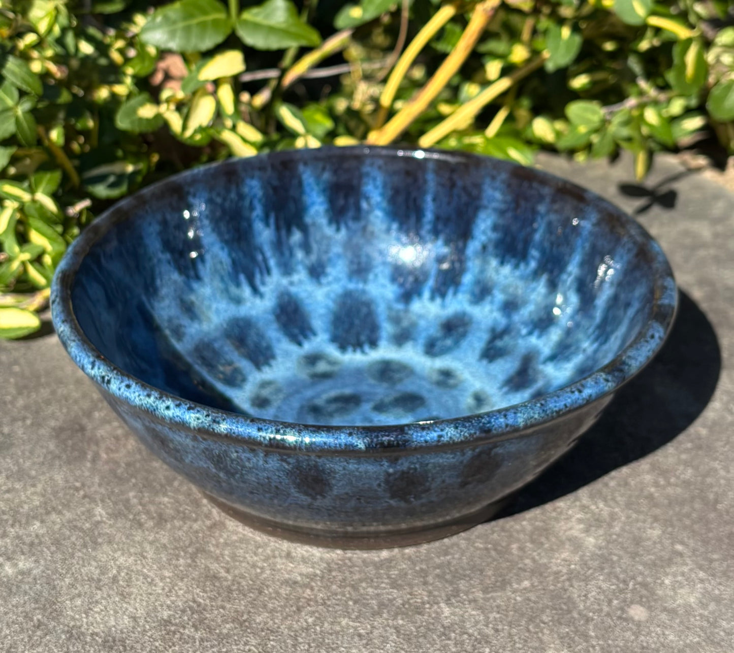 Medium Speckled Blue Bowl