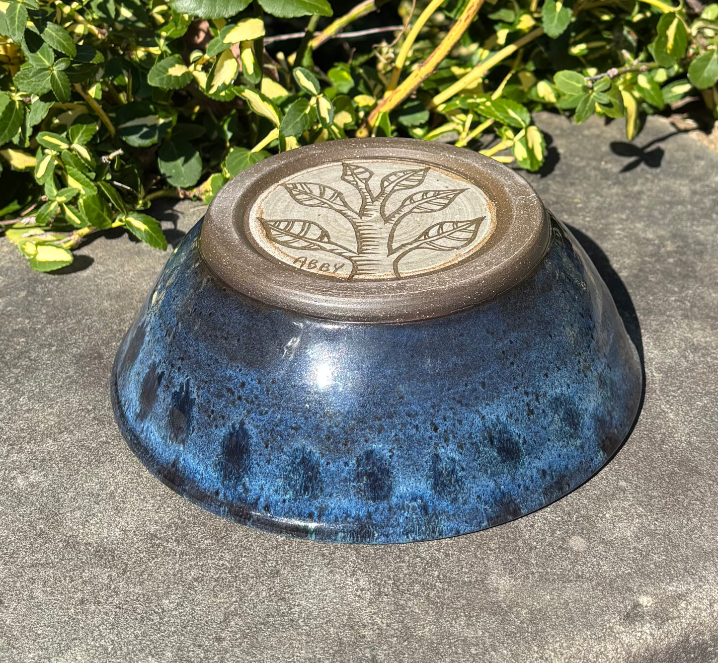 Medium Speckled Blue Bowl