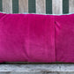Tufted Pink Flower Pillow