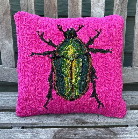 Tufted June Bug Pillow