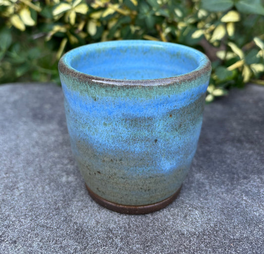 Small Light Blue Handleless Cup 7oz
