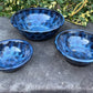 Small Dark Blue Nesting Bowl Set of 3