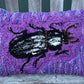 Tufted Purple Bess Beetle Pillow