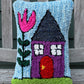 Tufted Dark Purple House Pillow