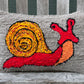 Tufted Red Snail Pillow