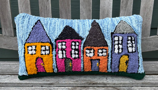 Tufted House Row Pillow