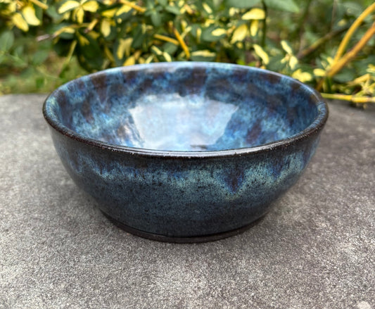 Small Gray Blue Speckle Bowl