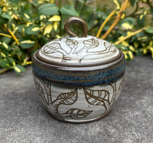 Carved Tree Jar