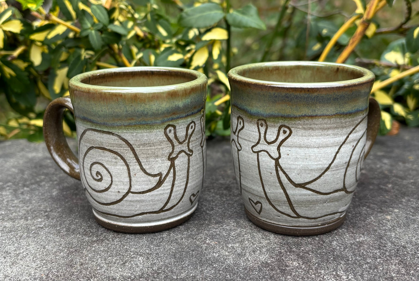 Small Carved Snail Mug 4oz