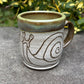 Small Carved Snail Mug 4oz